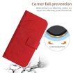 Redmi Note 14 4G EU Sun Flower Embossed Flip Leather Case (Red) - 5