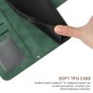 Redmi A5 4G Green Sunflower Embossed Flip Leather Case with Lanyard - 7