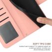 Redmi A5 4G Pink Sunflower Embossed Flip Leather Case with Lanyard - 7