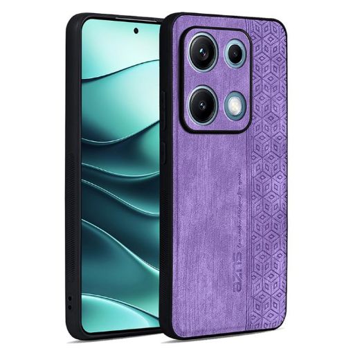 Redmi Note 14S 4G AZNS 3D Embossed Skin Feel Case - Purple - 1