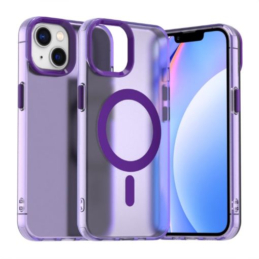 iPhone 15 Candy Magsafe Hybrid TPU Case - Purple - 1