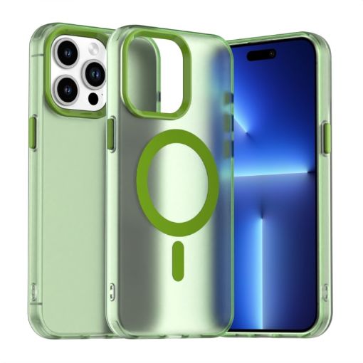 iPhone 14 Pro Max Green Candy Magsafe PC Hybrid TPU Case - 1