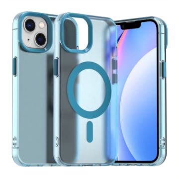 iPhone 13 Candy Magsafe PC Hybrid TPU Case - Blue - 1