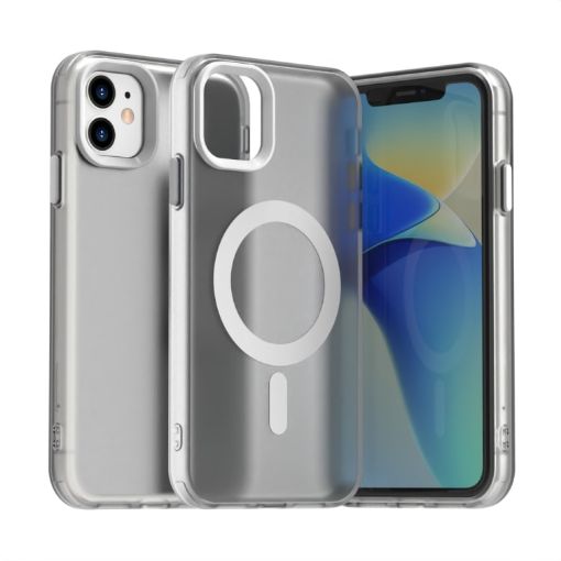 iPhone 12 Candy Magsafe PC Hybrid TPU Case - White - 1