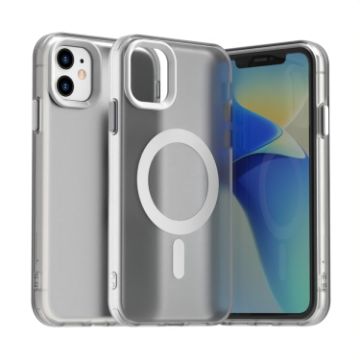 iPhone 11 Candy Magsafe PC Hybrid TPU Case - White - 1