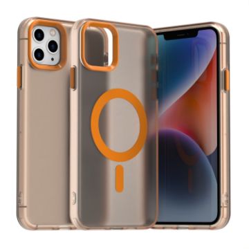 iPhone 11 Pro Candy Magsafe PC Hybrid TPU Case - Orange - 1