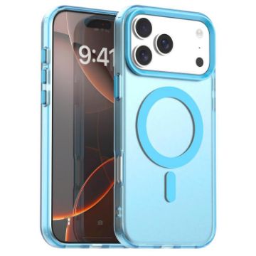 iPhone 17 Pro Max Blue Candy Magsafe PC Hybrid TPU Case - 1