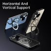 Huawei Pura 80 Ultra 5G Blue Rotating Holder Frosted Metal Phone Case - 4