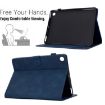 Samsung Galaxy Tab A8 10.5 2021 Cats Embossed Leather Case Dark Blue - 5