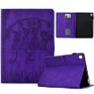 Samsung Galaxy Tab A8 10.5 2021 Cats Embossed Leather Case Purple - 1
