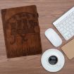 Samsung Galaxy Tab S5e/T720 Cats Embossed Leather Case - Brown - 2