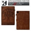 Samsung Galaxy Tab S5e/T720 Cats Embossed Leather Case - Brown - 4
