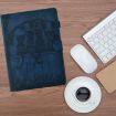 Samsung Galaxy Tab S5e/T720 Cats Embossed Leather Case - Dark Blue - 2