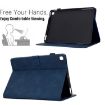 Samsung Galaxy Tab S5e/T720 Cats Embossed Leather Case - Dark Blue - 5