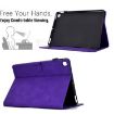 Samsung Galaxy Tab S5e/T720 Cats Embossed Leather Case - Purple - 5