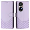 Ulefone Note 17 Pro Light Purple RFID Leather Phone Case Honeycomb Design - 2