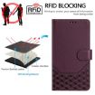 Ulefone Note 18 Ultra Violet RFID Leather Phone Case Honeycomb Design - 4