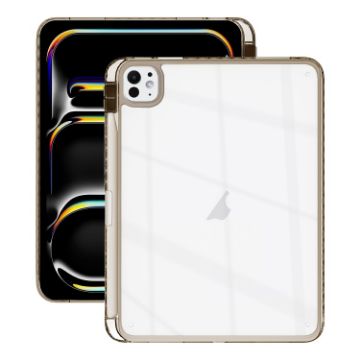 iPad Pro 13 2024 Black Acrylic Hybrid TPU Case with Pen Slot - 1