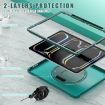 iPad Pro 13 2024 Heavy Duty Hybrid Case with Hand Grip & Strap Green - 3