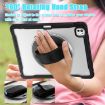 iPad Pro 13 2024 Heavy Duty Hybrid Case with Hand Grip & Strap - Black - 5