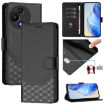 TCL 605/60 SE Black Honeycomb Embossing RFID Leather Phone Case - 1