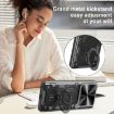 Redmi Note 14 5G Camshield Magnetic Holder Case Red - CD Texture, Sliding - 7