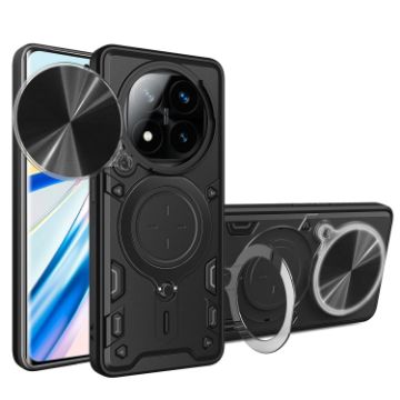 Redmi Note 14 Pro+ 5G Black Camshield Magnetic Holder Case - 1