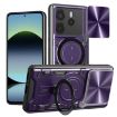 Redmi Note 14 4G Purple Camshield Magnetic Holder Phone Case - 1