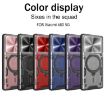 Redmi K80 CD Texture Sliding Camshield Magnetic Holder Case - Red - 2