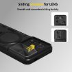 Redmi A5 4G Phone Case - CD Texture, Camshield, Magnetic Holder, Black - 4