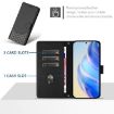 Vivo S30 Black Honeycomb Embossing RFID Leather Phone Case - 3