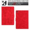 Samsung Galaxy Tab A7 10.4 2020 Red Cat Leather Case - 4