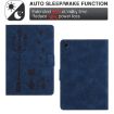 Samsung Galaxy Tab A8 10.5 2021 Cat Leather Case - Blue - 4