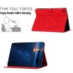 Samsung Galaxy Tab A8 10.5 2021 Red Cat Leather Case - 5