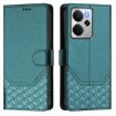 Realme 14 5G/14T 5G Peacock Green RFID Leather Phone Case - 2