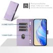 Realme 14x/V70/C75 5G Honeycomb RFID Leather Case Light Purple - 3