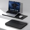 13-14" Black Multifunctional Laptop PU Magnetic Stand Bag with Mouse Pad - 1