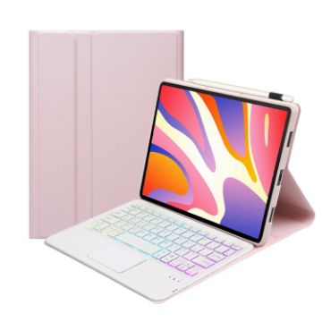 Huawei MatePad SE 11 2024 Keyboard Case with Touchpad - Pink White - 1