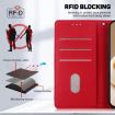 Tecno Camon 40 Pro 4G Red RFID Leather Phone Case - Cute Cats Design - 7