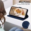 Tecno Camon 40 Pro 4G Blue Cute Cats RFID Leather Phone Case - 5