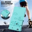 Tecno Spark 30 4G Green Cute Cats RFID Leather Phone Case - 4