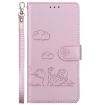 Infinix Hot 50 Pro 4G Rose Gold Cute Cats RFID Leather Phone Case - 2
