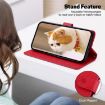 Infinix Hot 50 Pro+ 4G Red RFID Leather Phone Case with Cute Cats - 5