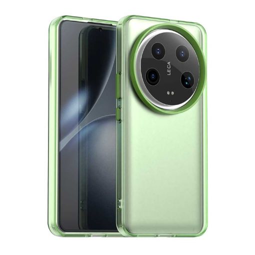Xiaomi 14 Ultra Green Shockproof Candy PC Hybrid TPU Phone Case - 1