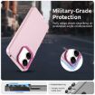 Red Shockproof Phone Case for Redmi 13R 5G - Candy PC Hybrid TPU - 2