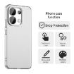 Redmi Note 13 4G Shockproof Phone Case - White Candy PC Hybrid TPU - 4