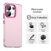 Red Shockproof Phone Case for Redmi Note 13 4G - Candy PC Hybrid TPU - 4