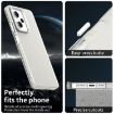 Redmi Note 12 Pro 5G Shockproof Phone Case - White Hybrid TPU PC - 2