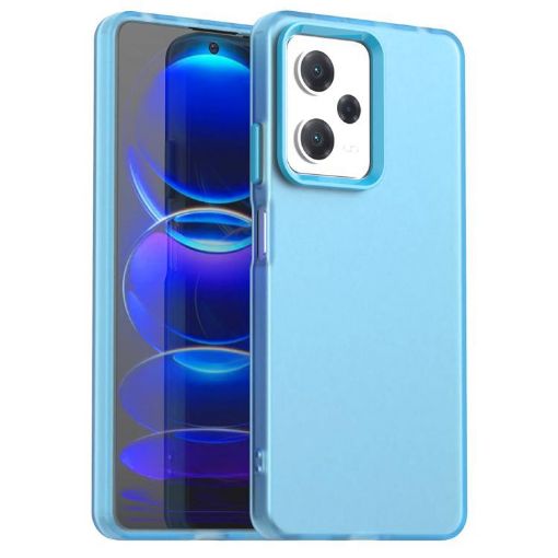 Redmi Note 12 Pro 5G Global Shockproof Candy Case - Blue TPU Hybrid - 1