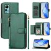 Ulefone Note 14 Green Leather Phone Case with Multi-Card Slots & Zipper - 1